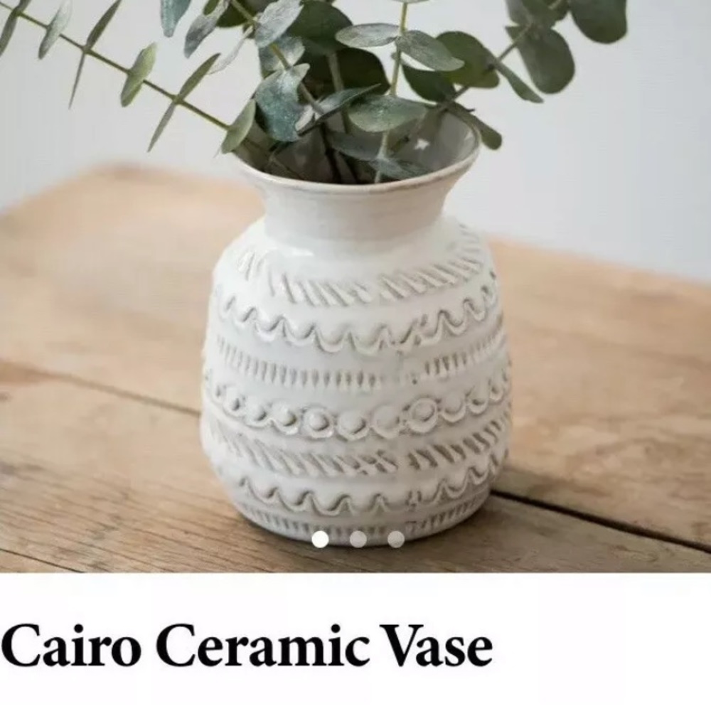 VASE MAGNOLIA HOME JOANNA JOJO GAINES NEW CERAMIC
